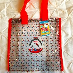 Hello kitty clear tote bag